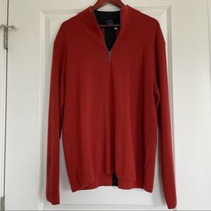 IBEX men’s burgundy quarter zip. Size XL